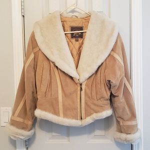 Wilsons Leather Tan Shearling Jacket